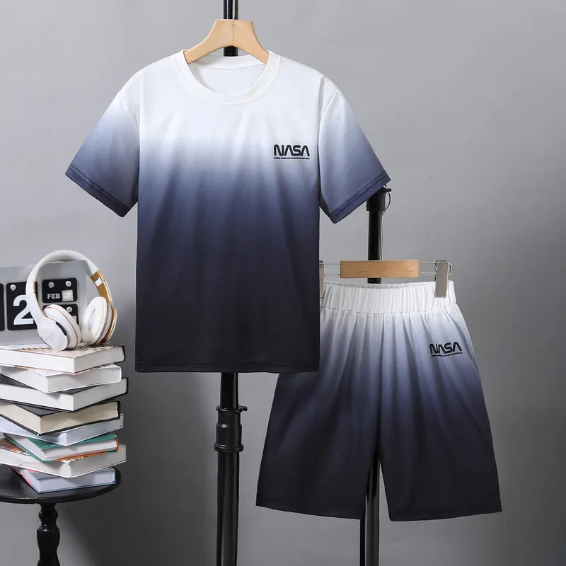 Ensemble Sportswear Garçons NASA – T-shirt & Short Dégradé