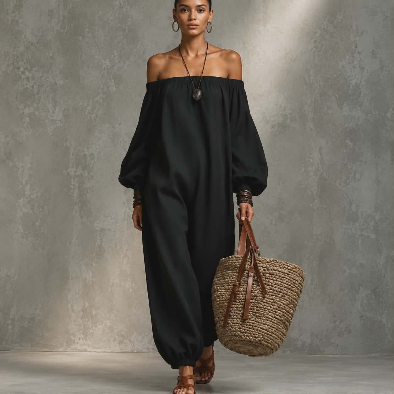 Combinaison Femme À Motif Uni Pour Tenue Décontractée