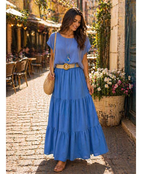 JUPE LONGUE + CEINTURE