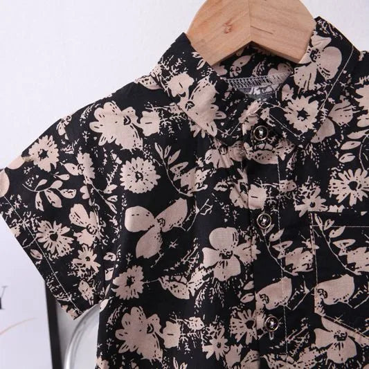 Décontractée Dessin Animé Fleur Coton Garçons Vêtements Ensembles