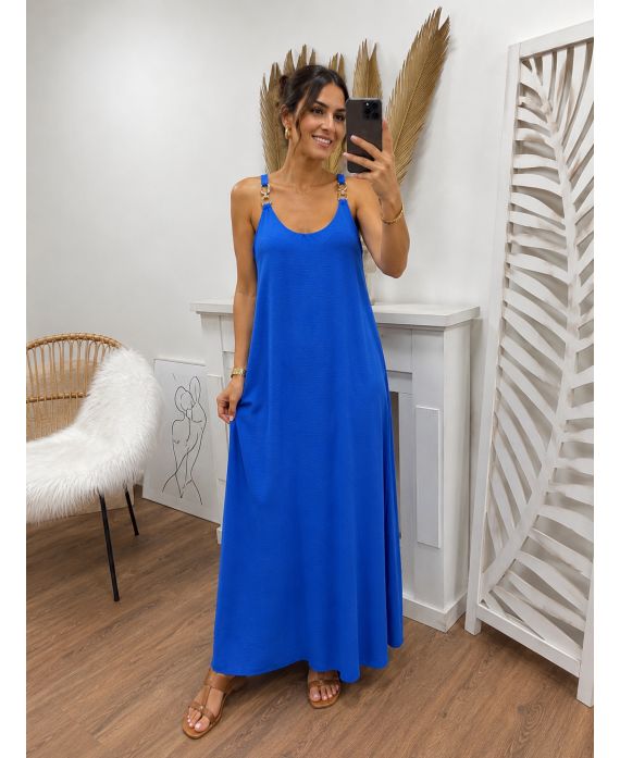 Robe Maxi Bretelles Dorées