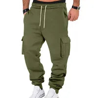 Pantalons Décontractés Homme Unis En Tissu Extensible Quatre Directions, Confection Tricotée Pour Un Confort Optimal