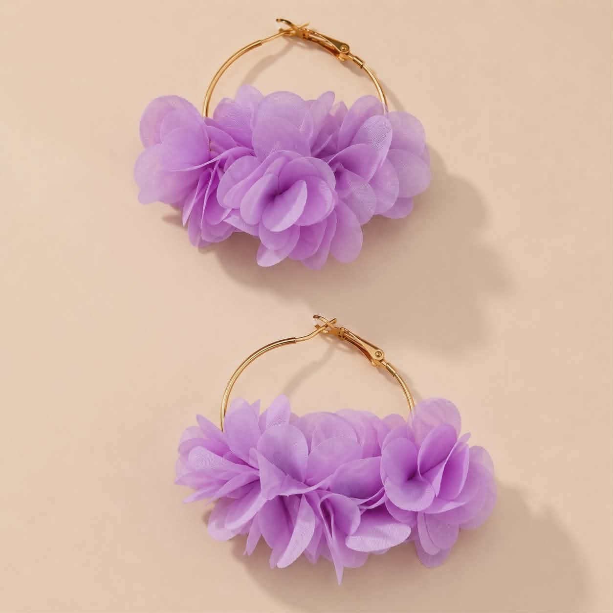 1 Paire Style Simple Style Classique Fleur Alliage Des Boucles D'Oreilles