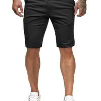 Shorts Décontractés Pour Hommes Style Européen Et Américain Été Coton Élastique Taille Moyenne Longueur Basse Sportif