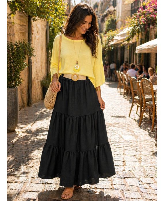 JUPE LONGUE + CEINTURE