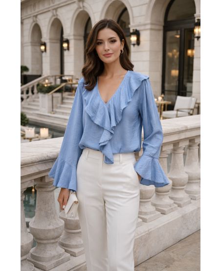 Blouse à Volants