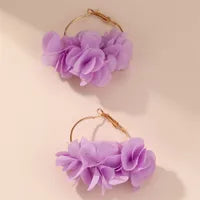 1 Paire Style Simple Style Classique Fleur Alliage Des Boucles D'Oreilles