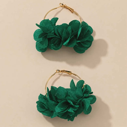 1 Paire Style Simple Style Classique Fleur Alliage Des Boucles D'Oreilles
