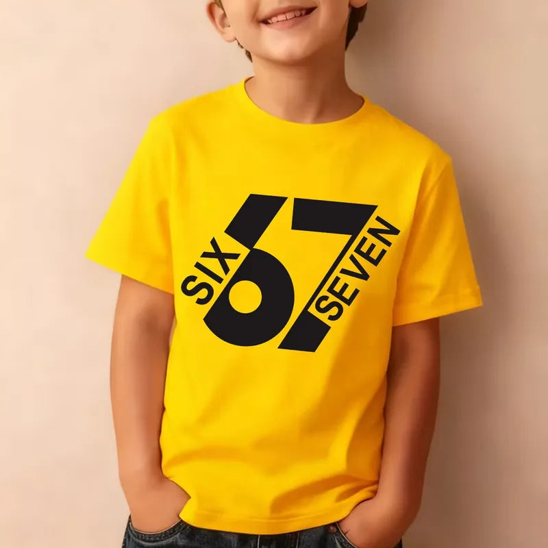 T-shirt Décontracté En Coton (plus De 70%) Avec Motif Lettre, Col Rond, Manches Courtes Et Application Patch