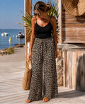 Pantalon Fluide Léopard Femme Pattes d'Éléphant | 100% Polyester