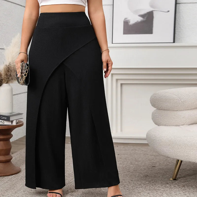 Pantalons Décontractés À Longueur De Cheville En Polyester