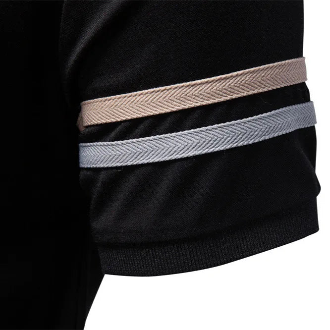 Polo Homme Style Entreprise À Manches Courtes En Rayonne Couleur Unie Avec Fermeture Éclair