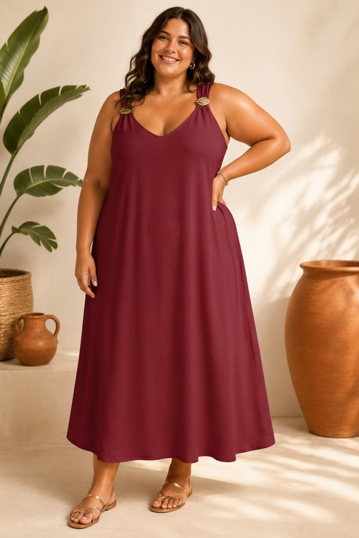 Robe avec bretelle