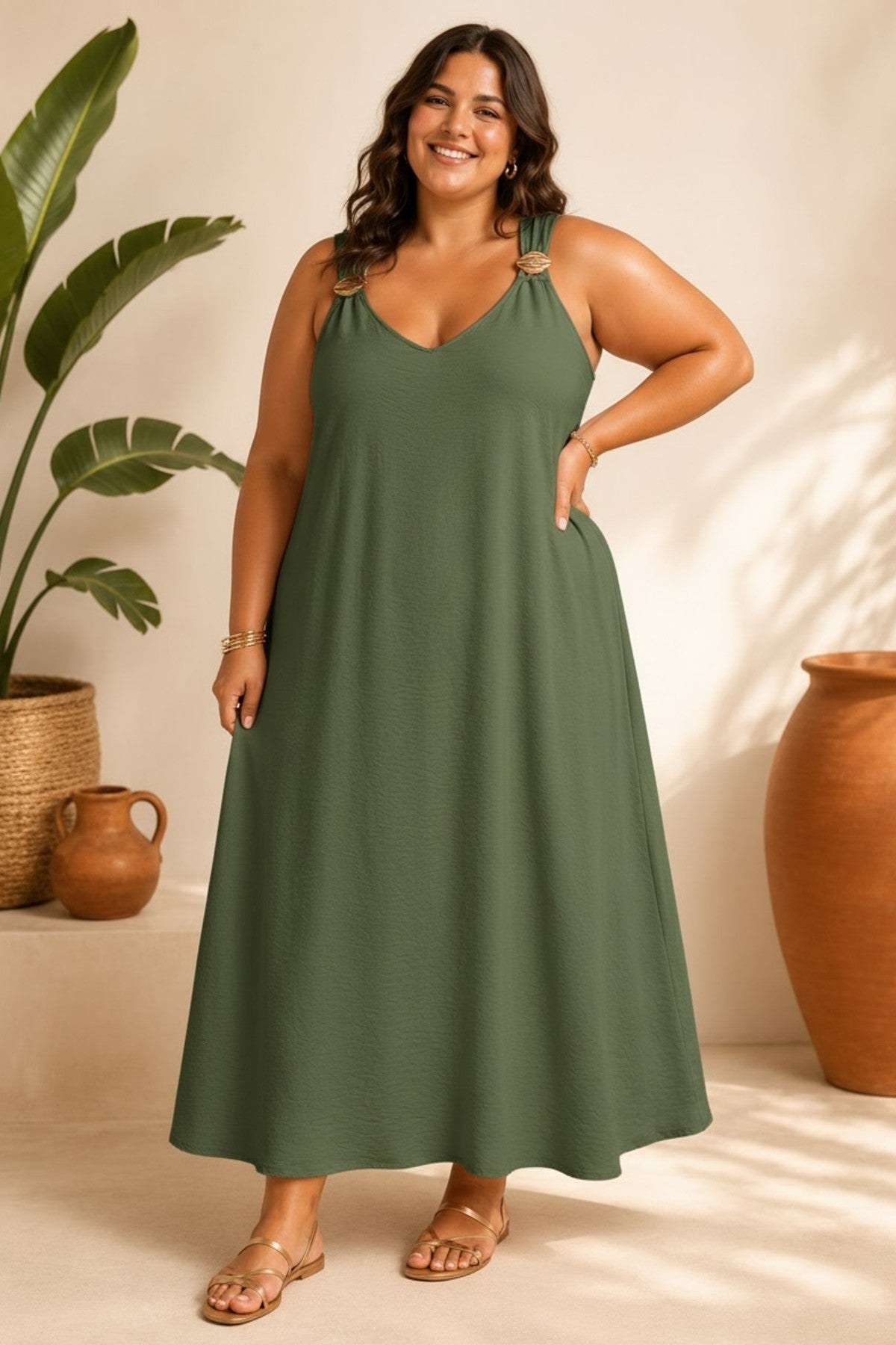 Robe avec bretelle