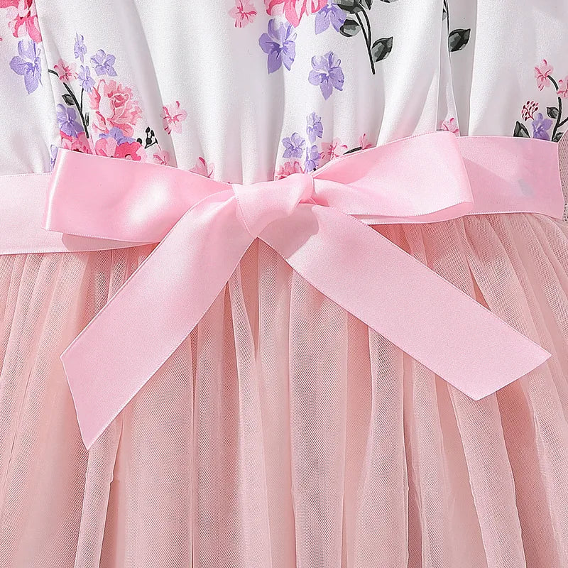 Mignon Fleur Polyester Filles Robes