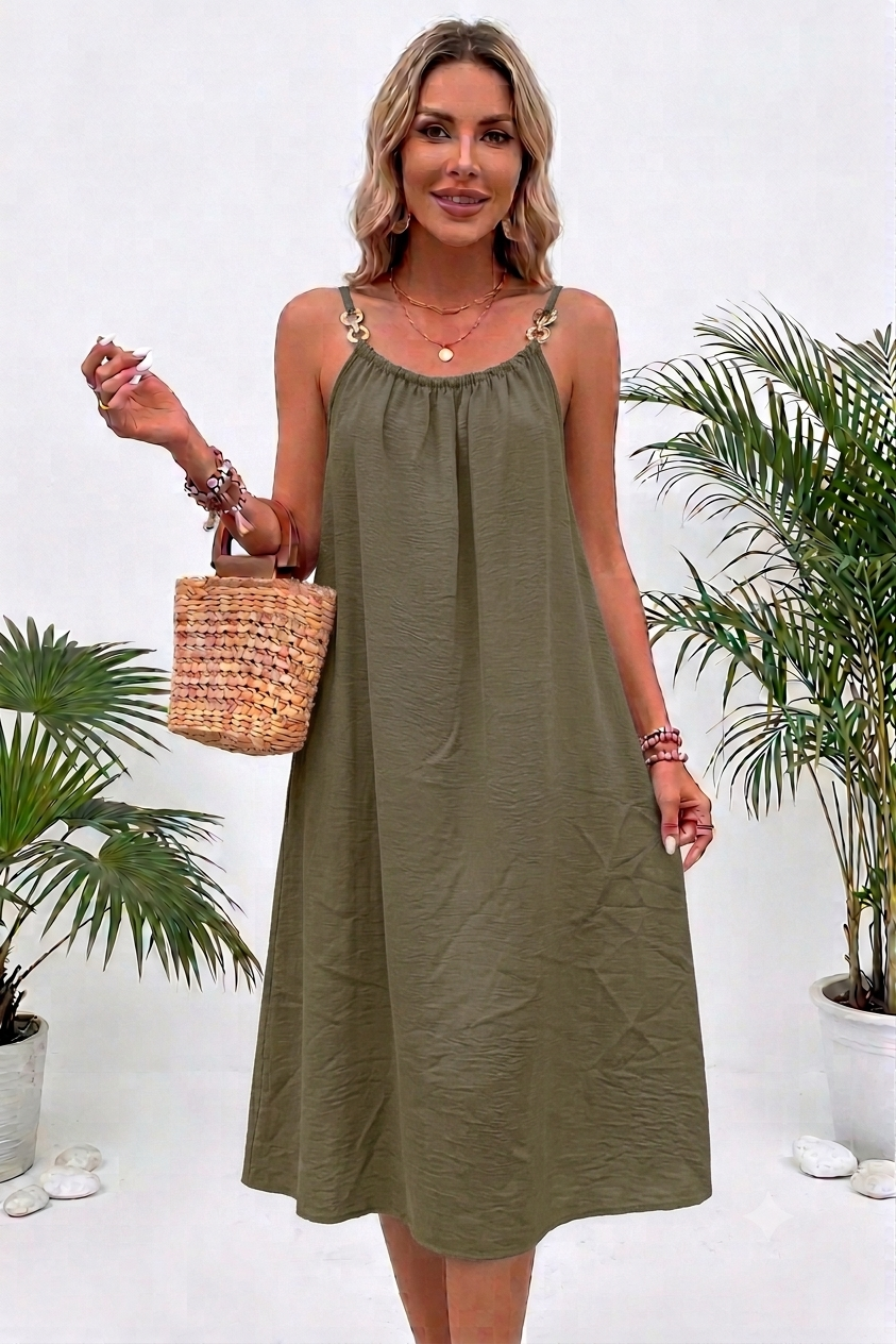 Robe anneaux mi-longue