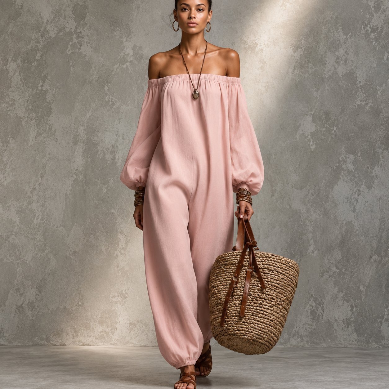 Combinaison Femme À Motif Uni Pour Tenue Décontractée