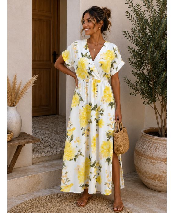 ROBE FENTE A MOTIF