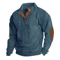 Hommes Style Simple Bande Couleur Unie Manche Longue Hoodies Pour Hommes