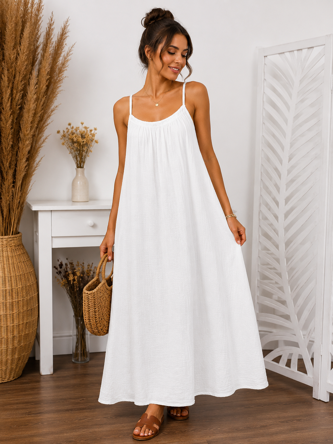 MAXI ROBE LONGUE GAZE DE COTON