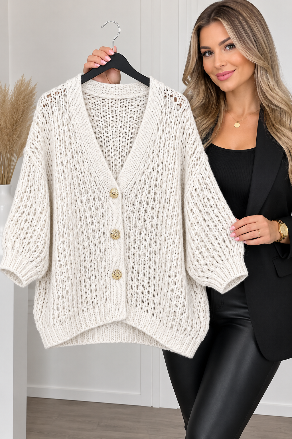 Gilet en maille large