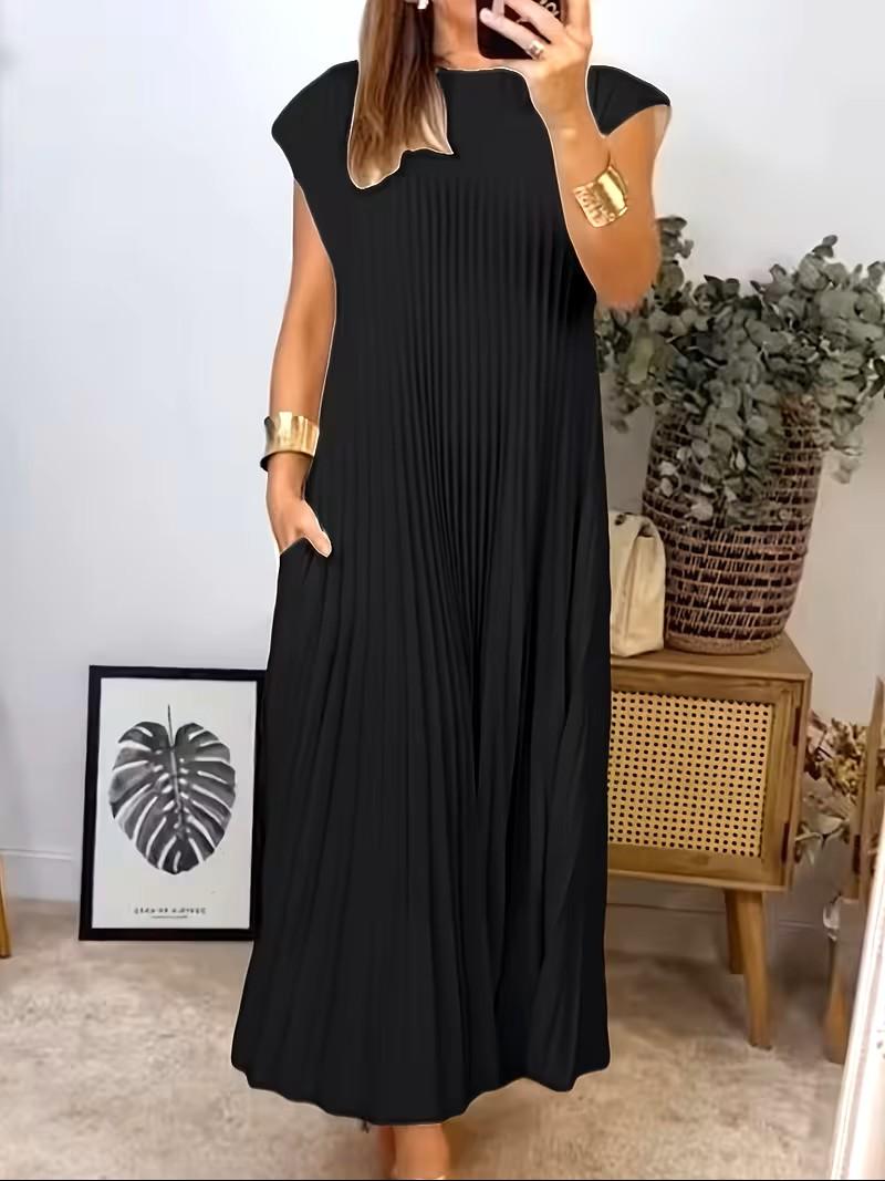 Robe Plissée avec Poches
