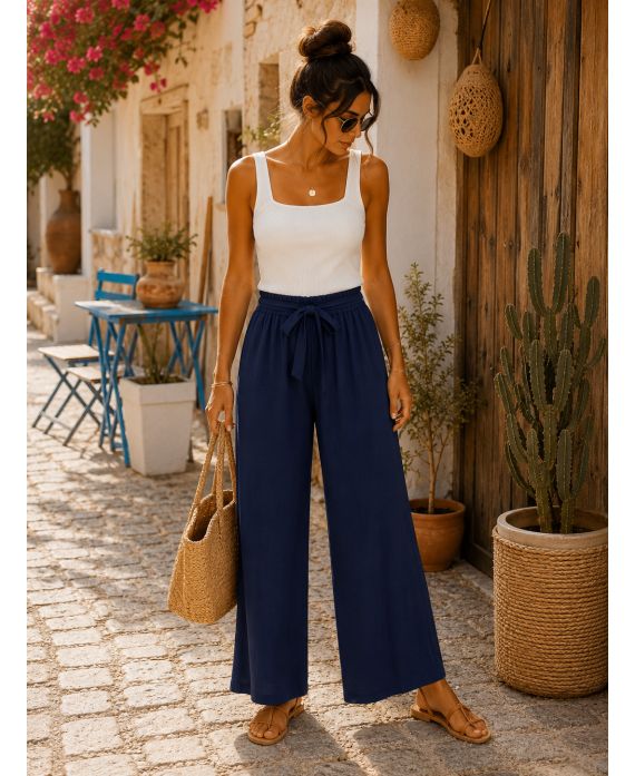 Pantalon Fluide à Nouer