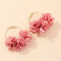 1 Paire Style Simple Style Classique Fleur Alliage Des Boucles D'Oreilles