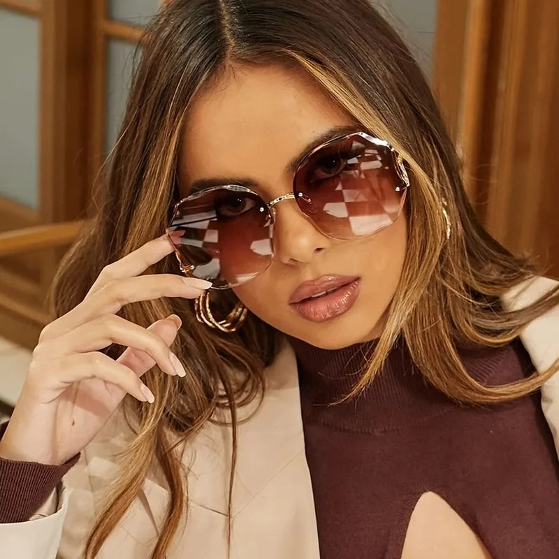 Lunettes Soleil Unisexes Polygones Dégradé Été ☀️😎