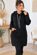 Robe pull sweat a capuche