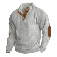 Hommes Style Simple Bande Couleur Unie Manche Longue Hoodies Pour Hommes