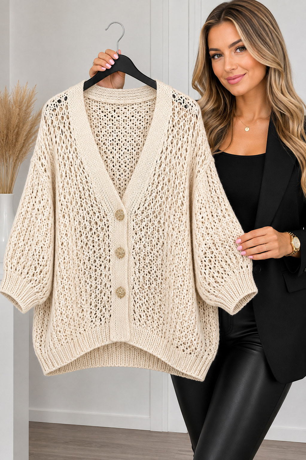Gilet en maille large