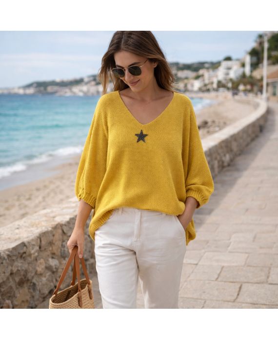 PULL LOOSE MAILLE ETOILE