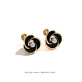 Boucles D'oreilles En Zinc Allié Avec Design Floral Élégant Pour Femmes Sans Perçage Requis Style Gentle Wind Mode Français Vintage