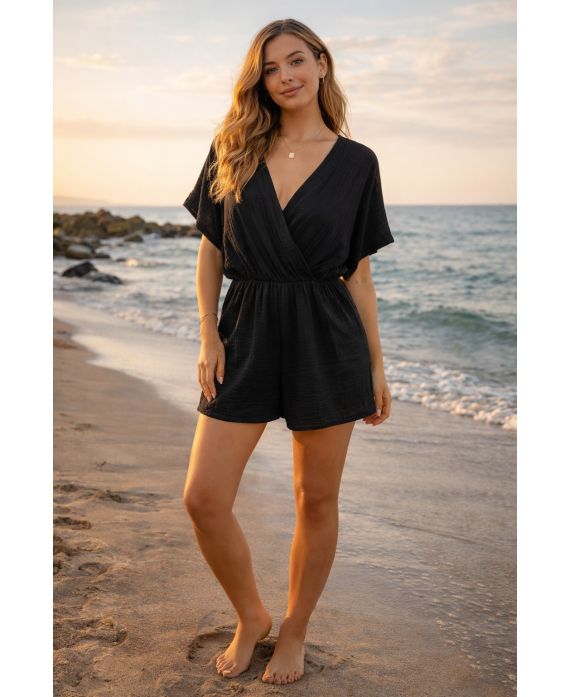 COMBINAISON SHORT GAZE DE COTON PE260758