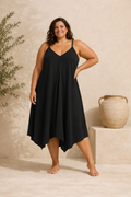 Robe uni a bretelle