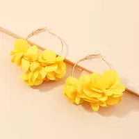 1 Paire Style Simple Style Classique Fleur Alliage Des Boucles D'Oreilles