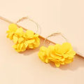 1 Paire Style Simple Style Classique Fleur Alliage Des Boucles D'Oreilles