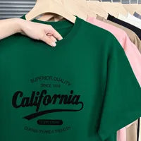 T-SHORT Hommes Coton Style Simple Vêtement De Rue Mots De Vocabulaire/Nom Couleur Unie Manche Courte T-shirt Homme