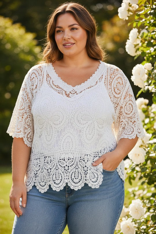 Top a dentelle