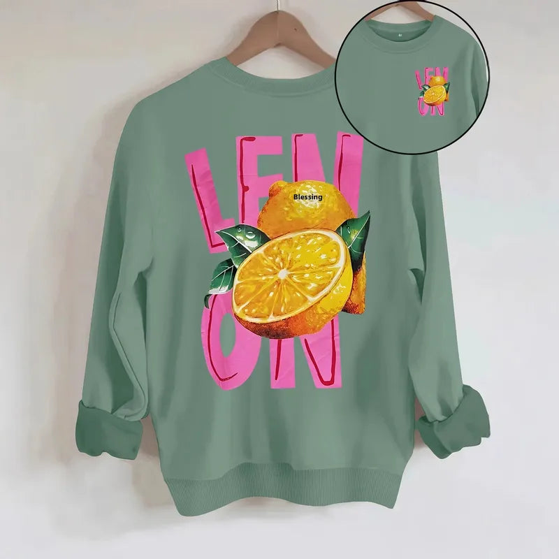 Sweat Décontracté En Polyester À Manches Longues, Vente En Gros, Style Décontractée Pour Femme