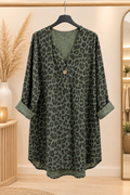 Tunique viscose  ample leopard