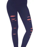 Spot Européen Et Américain Explosions Femmes Couleur Unie Hanche Taille Haute Leggings Grande Taille Pantalon