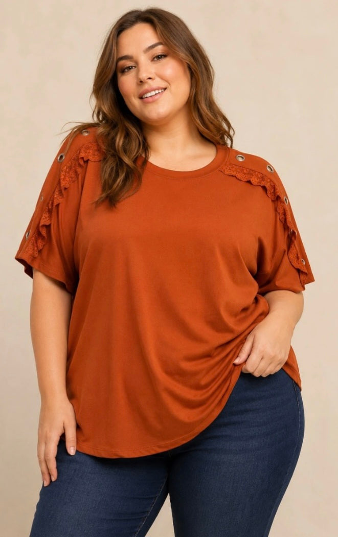 T-shirt a Dentelle