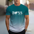 Hommes Décontractée Style Classique Lettre Manche Courte Impression 3D T-shirt Homme