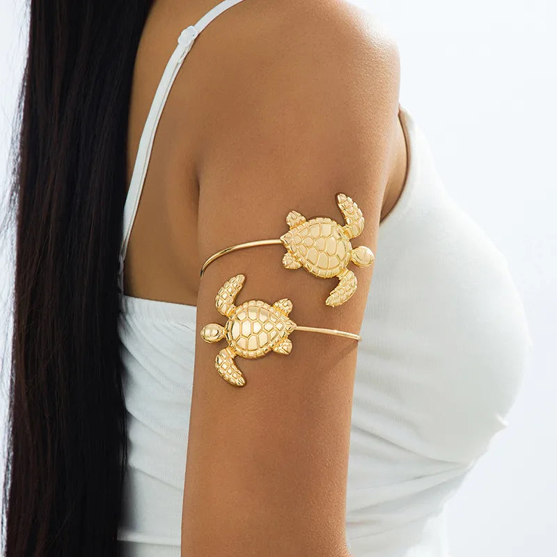 Bracelet De Bras Motif Étoile De Mer En Alliage Électrolytique Pour Style Marin Parfait Pour La Plage