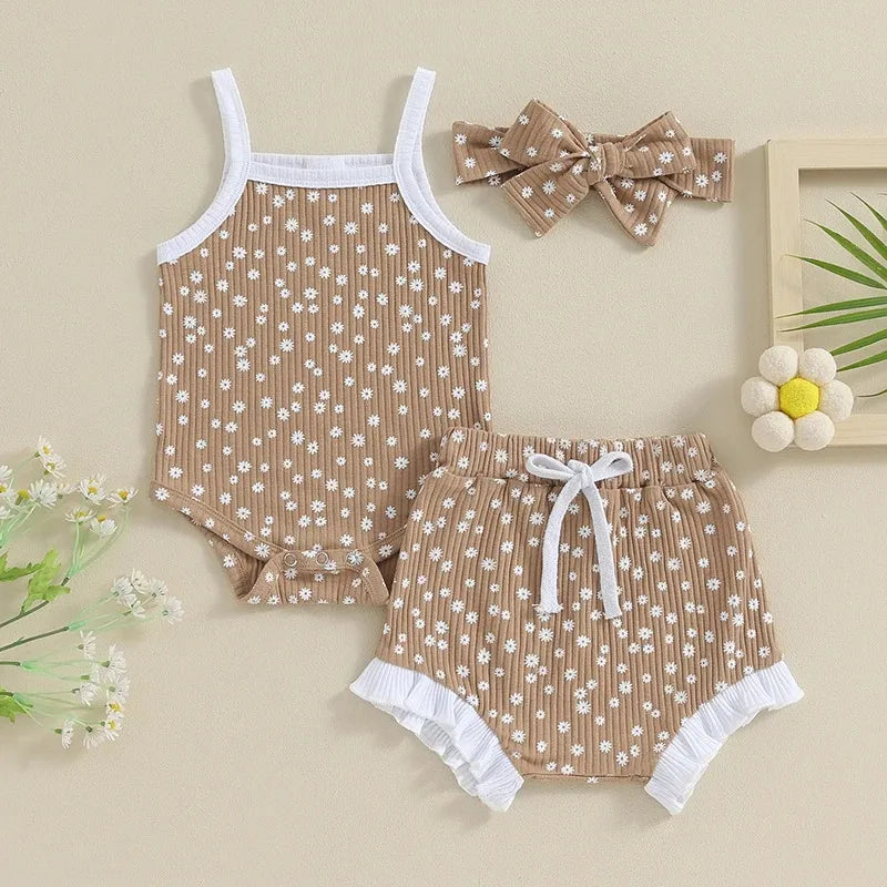 Ensemble Pantalon 3 Pièces Pour Fille Avec Nœud Papillon En Polyester, Style Décontracté