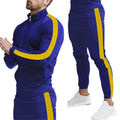 Ensemble Coordonné Pantalon Homme Décontracté En Mélange Coton Motif Épissage Sport