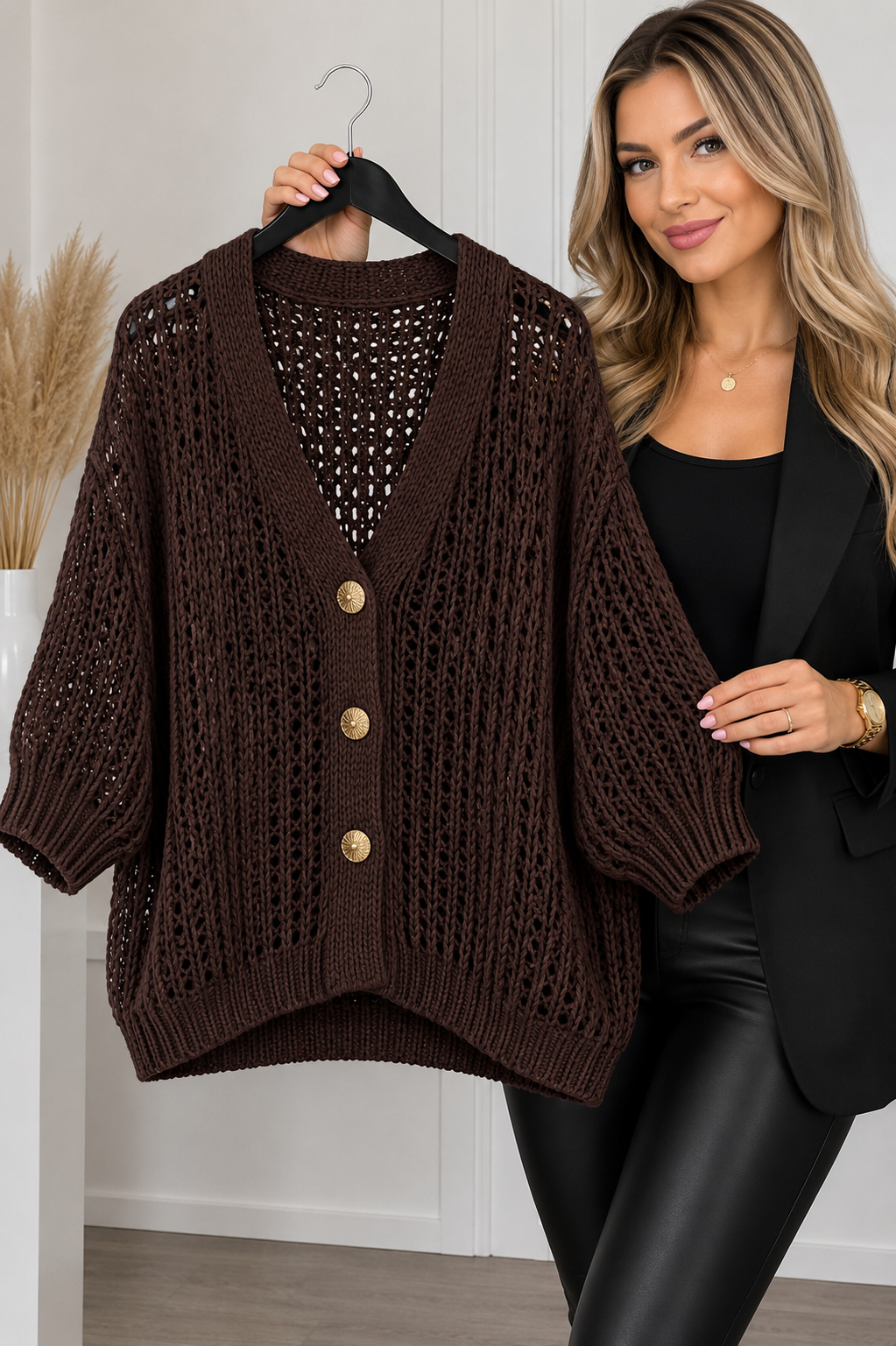 Gilet en maille large