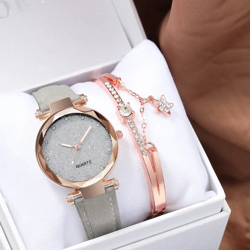 Décontractée Rond Boucle Quartz Femmes De Montres